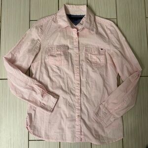 Tommy Hilfiger Pink Button Down Blouse